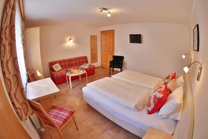 Das Schlafzimmer in Appartement Nr. 3